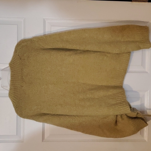 NEW Nasty Gal Collection Ruched Drawstring Sleeve V Neck Sweater Sz S - Picture 4 of 9